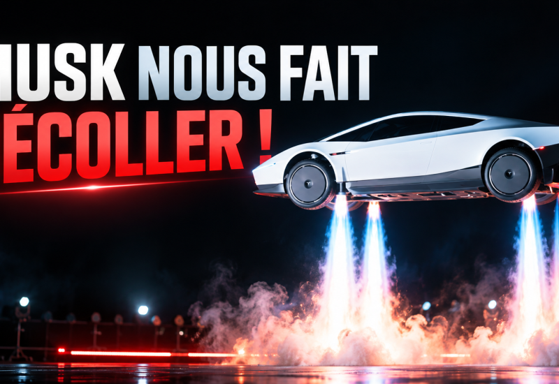 Ok, MUSK nous présente des VOITURES VOLANTES, OKLM !!!